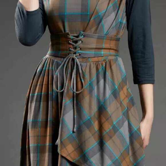 Outlander MacKenzie Tartan Cinch Dress Size SM - Picture 8 of 8
